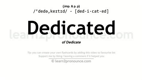 didecate|Dedicated Definition & Meaning .